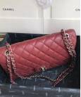 Сумка Classic Flap Bag Caviar Medium Bordeaux